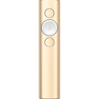 Logitech 910-004862 apuntador inalámbricos Bluetooth/RF Oro, Presentador dorado, Bluetooth/RF, USB, 30 m, Oro