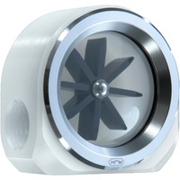 RAIJINTEK RJK - FLOW METER WHITE, Indicador de flujo blanco