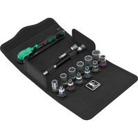 Wera 8100 SA 13 Juego de carracas Zyklop Comfort, 1/4", Kit de herramientas negro/Verde