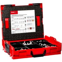 fischer L-BOXX 102 Elektro, Pasador gris claro/Rojo