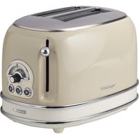 Ariete 0155 6 2 rebanada(s) 810 W Beige, Tostadora beige, 2 rebanada(s), Beige, Metal, Botones, Giratorio, 810 W, 220 - 240 V