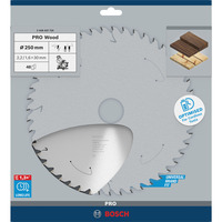 Bosch 2 608 837 728 hoja de sierra circular 25 cm 1 pieza(s) Madera noble, Madera blanda, 25 cm, 3 cm, 1,6 mm, 6000 RPM, 2,2 mm