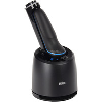 Braun Series 5 52-B7000cc Máquina de afeitar de láminas Recortadora Negro negro/Azul, Máquina de afeitar de láminas, Negro, EasyClean, Botones, LED, Batería