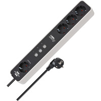 Brennenstuhl Regleta Connect Ecolor WLAN 4 tomas blanco/Negro