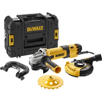 DEWALT Amoladora angular DWE4257KT-QS juego de superficie para concreto, 125mm amarillo/Negro
