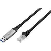 Digitus Cable USB-A 3.2 Gen1 > RJ-45 Ethernet, 1Gbit/s, Adaptador negro