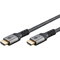 goobay Cable HDMI Plus Ultra de alta velocidad, 8K @ 60Hz gris