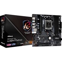 ASRock B650M PG Lightning, Placa base negro/Gris
