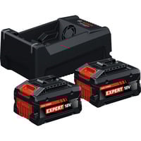 Bosch Set de inicio EXPERT 2x EXBA 18V-55 + cargador de doble voltaje GAL 12V/18V-80, Conjunto negro