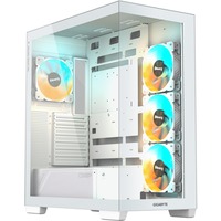 GIGABYTE C500 PANORAMIC STEALTH Midi Tower Blanco, Cajas de torre blanco, Midi Tower, PC, Blanco, ATX, Mini-ATX, Mini-ITX, Vidrio, Plástico, Acero, Juego