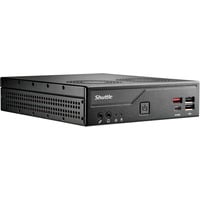 Shuttle Slim PC DH810 1,35 l tamaño PC Negro LGA 1851 (Socket V1), Barebone negro, 1,35 l tamaño PC, Mini PC barebone, LGA 1851 (Socket V1), DDR5-SDRAM, M.2, PCI Express, SATA, 120 W