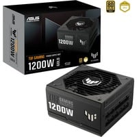 ASUS TUF GAMING 1200W Gold unidad de fuente de alimentación 20+4 pin ATX ATX Negro, Fuente de alimentación de PC negro, 1200 W, 100 - 240 V, 130 W, 1188 W, 130 W, 9,6 W