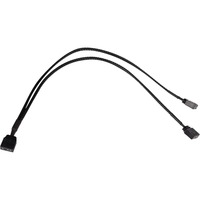 Alphacool Divisor en Y aRGB 3 pines a 2x 3 pines, 30 cm, Cable Y negro