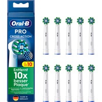 Braun Oral-B Pro Cross Action cabezales de repuesto paquete de 10, Cabezal de cepillo blanco