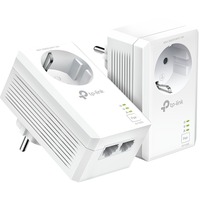 TP-Link TL-PA7027P KIT adaptador de red PowerLine 1000 Mbit/s Ethernet Blanco 2 pieza(s), PowerLAN blanco, 1000 Mbit/s, IEEE 1901, IEEE 802.3, IEEE 802.3u, Tipo E / F, Gigabit Ethernet, 10,100,1000 Mbit/s, HomePlug AV2