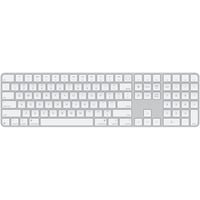 Apple Magic Keyboard con Touch ID y teclado numérico plateado/blanco