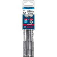 Bosch Expert Broca para martillo SDS plus-7X, Taladro Martillo perforador, Hammer drill bit, 6,5 mm, 165 mm, Concreto, Piedra, 10 cm