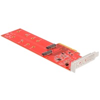 DeLOCK Tarjeta PCI Express x8 a 2x NVMe M.2 Key M interna 110 mm, Tarjeta de interfaz 