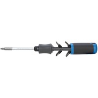 GEDORE Destornillador de cargador con función de trinquete SilentGEAR 1/4" negro/Azul