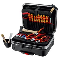 KNIPEX Maletín de herramientas "BIG Basic Move" eléctrico, 24 piezas, Kit de herramientas negro