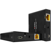 Lindy Extensor HDMI e IR, Alargador de HDMI negro