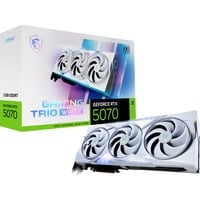 MSI GAMING GeForce RTX 5070 12G TRIO OC WHITE NVIDIA 12 GB GDDR7, Tarjeta gráfica blanco, GeForce RTX 5070, 12 GB, GDDR7, 192 bit, 7680 x 4320 Pixeles, PCI Express 5.0