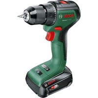Bosch UniversalDrill 18V-60 1900 RPM Sin llave 1,3 kg Negro, Verde, Taladro/destornillador verde/Negro, Taladro de pistola, Sin llave, Sin escobillas, Negro, Verde, 1,3 cm, 1900 RPM