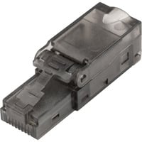 Digitus Conector de campo CAT.6a sin blindaje, con tapa antipolvo, Enchufe plateado