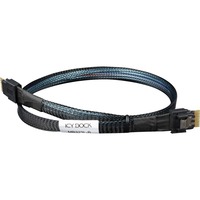 Icy Dock Cable SlimSAS x8 SFF-8654 > 2x SlimSAS x4 SFF-8654 negro