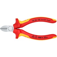 KNIPEX Cortaalambres aislado VDE 70 06 125, Alicates de corte rojo/Amarillo