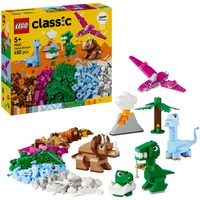 LEGO Classic Dinosaurios Creativos, Juegos de construcción Juego de construcción, 5 año(s), Plástico, 450 pieza(s), 590 g