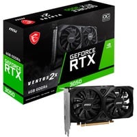 MSI VENTUS GeForce RTX 3050 2X E 6G OC NVIDIA 6 GB GDDR6, Tarjeta gráfica GeForce RTX 3050, 6 GB, GDDR6, 96 bit, 7680 x 4320 Pixeles, PCI Express x8 4.0