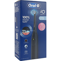 Procter & Gamble Oral-B iO2 Serie 2 Night Black, Cepillo de dientes eléctrico negro, Adulto, Cepillo dental giratorio, Cuidados diarios, Sensible, Super sensitive, Negro, 2 min, Batería