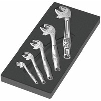 Wera Inserto de espuma 6004 Joker juego 1, 5 piezas, Kit de herramientas negro/Gris