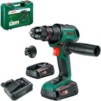 Bosch Taladro atornillador inalámbrico AdvancedDrill 18V-80 QuickSnap + accesorios, Taladro/destornillador verde/Negro