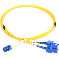 Digitus Cable de parche LWL, dúplex, conector LC > SC, monomodo OS2 amarillo