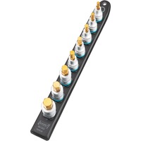 Hazet SmartRail 1/2" juego de llaves de vaso hexagonales internas, 8 piezas, Llave de tubo negro