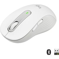 Logitech Signature M650 L, Ratón blanco, mano derecha, Óptico, Bluetooth, 4000 DPI, Blanco