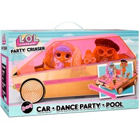 MGA Entertainment 3-in-1 Party Cruiser, Vehículo de juguete Oro rosa/Rosa neón, L.O.L. Surprise! 3-in-1 Party Cruiser, Coche de muñeca, 4 año(s), Necesita pilas