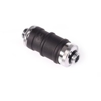 Alphacool ES Schnellverschluss BLH1A PushIn Set AG-AG, Conexión negro (mate)/Cromado