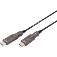 Digitus Cable híbrido de fibra óptica HDMI / Micro HDMI, UHD 4K negro