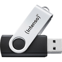 Intenso Office Line 256 GB, Lápiz USB plateado/Negro