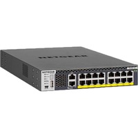 Netgear M4300-16X Gestionado L3 10G Ethernet (100/1000/10000) Energía sobre Ethernet (PoE) 1U Negro, Interruptor/Conmutador Gestionado, L3, 10G Ethernet (100/1000/10000), Energía sobre Ethernet (PoE), Montaje en rack, 1U