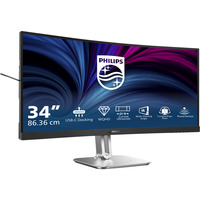 Philips 34B2U5600C, Monitor LED gris oscuro/Plateado