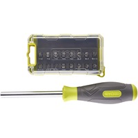 Ryobi Destornillador RSD17PCS, con juego de 17 puntas, Conjuntos de bits verde/Gris