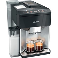 Siemens EQ.500 TQ517D03 cafetera eléctrica Totalmente automática Máquina espresso 1,9 L, Superautomática acero fino/Negro brillante, Máquina espresso, 1,9 L, Granos de café, Molinillo integrado, 1500 W, Negro, Acero inoxidable