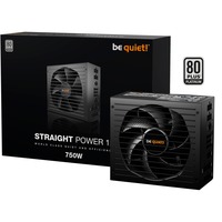 be quiet! Straight Power 12 unidad de fuente de alimentación 750 W 20+4 pin ATX ATX Negro, Fuente de alimentación de PC negro, 750 W, 110 - 240 V, 820 W, 50/60 Hz, 10/5 A, 130 W