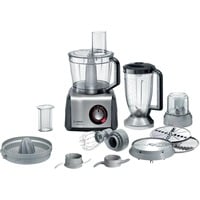 Bosch MC812M844 robot de cocina 1250 W 3,9 L Negro, Acero inoxidable negro/Acero fino, 3,9 L, Negro, Acero inoxidable, Giratorio, 1,5 L, Batir, Picar, Corte, Amasar, Mezcla, Puré, Poder