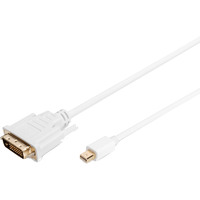 Digitus Cable adaptador mini-DisplayPort > DVI-D blanco