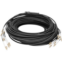 Digitus Cable de ruptura universal de fibra óptica, dúplex, conector LC/UPC, multimodo OM4 negro